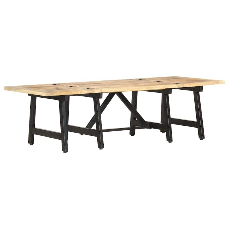 vidaXL Extendable Coffee Table 63"x27.6"x17.7" Solid Mango Wood
