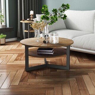 Round Coffee Table with Storage - Bed Bath & Beyond - 35523391