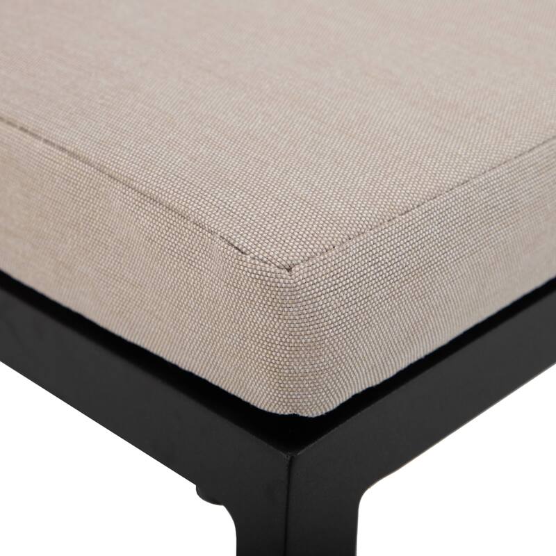 Chelsea Patio Bar Stool in Powder-Coated Aluminum Frame with Removable Cushion
