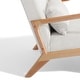 preview thumbnail 146 of 161, 25" W Mid Century Upholstered Wood Accent Chair with Pillow