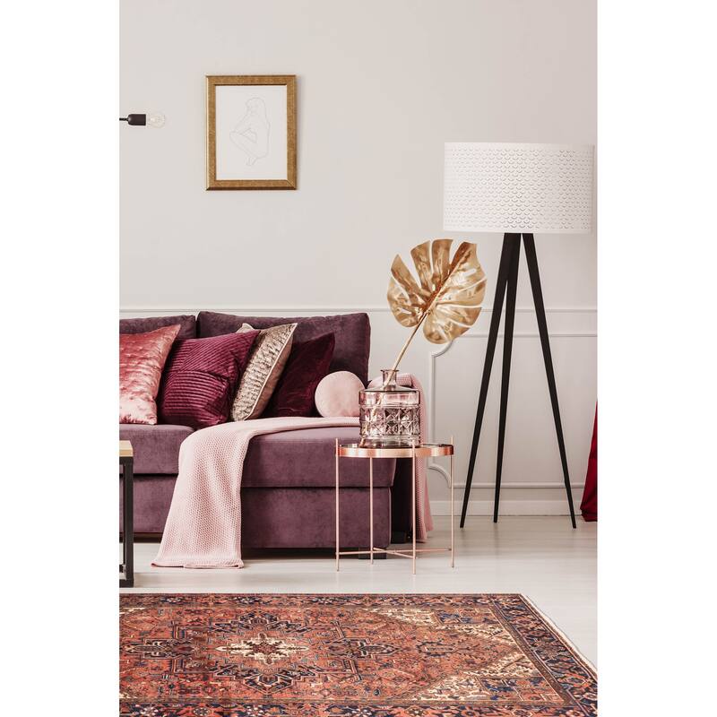 ECARPETGALLERY Hand-knotted Sarabi Dark Copper Wool Rug - 6'6 x 9'6