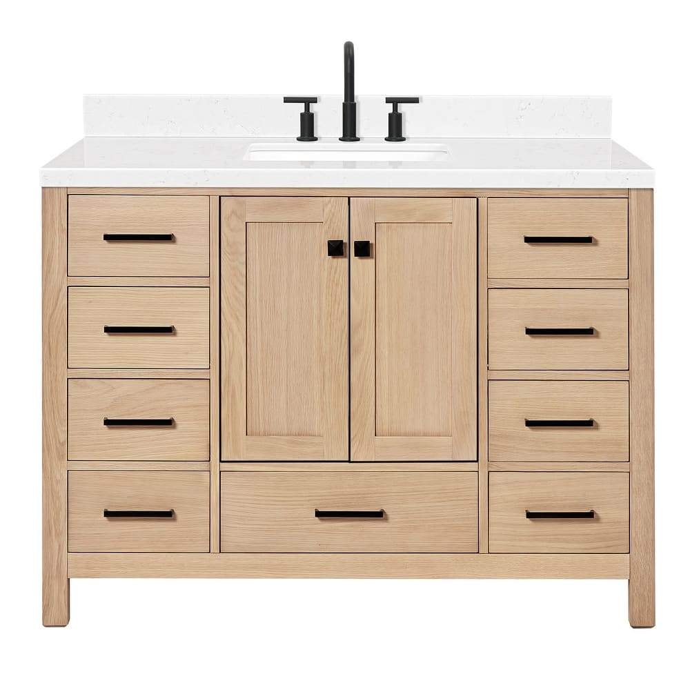 Ariel A048SCQRVO Cambridge 48" Free Standing Single Basin Vanity Set