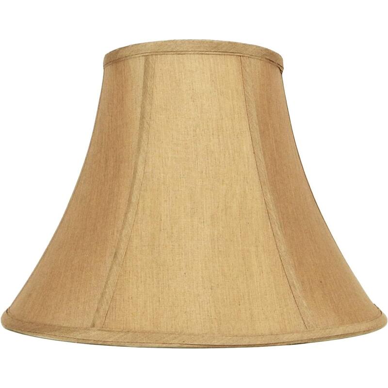 Gold Hand Made Fabric Bell Lamp Shade for Table Lamp 8" x 16 "x 12" (Spider) - 8x16x10 - 8x16x10 - Coppery Gold