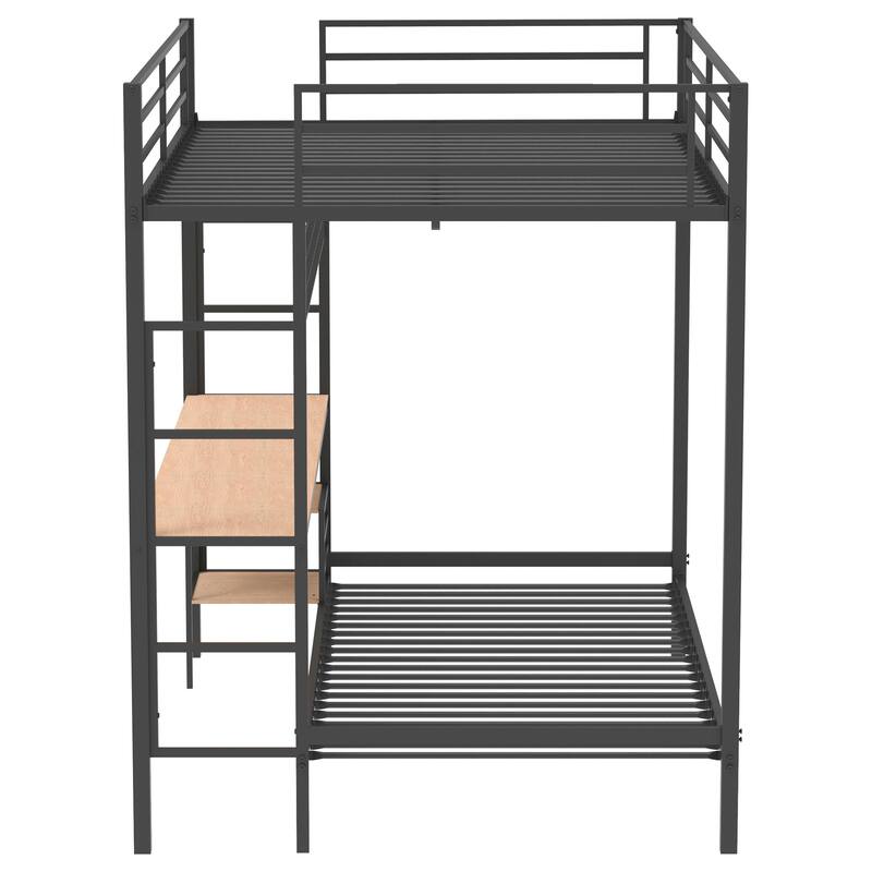 Alevera Metal Bunk Bed with Ladder