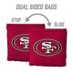preview thumbnail 4 of 3, San Francisco 49ers NFL Dual Sided Pro Stop & Slide Cornhole Bags