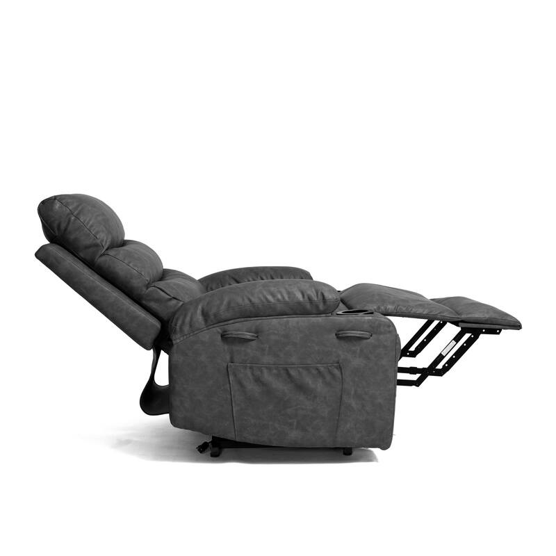 Large Size Electric Power Lift Recliner Chair Sofa with 8 Point Vibration Massage and Lumber Heat