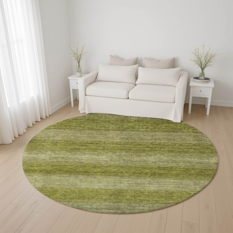 Premium Washable Super Soft Casual Ombre Mayfield Rug - Aloe - 8' x 8'