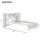 preview thumbnail 16 of 22, Twin Platform Bed with Storage Headboard, Lockers & Pine Wood Frame, Grey