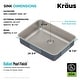 preview thumbnail 45 of 86, KRAUS Dex Stainless Steel Single Bowl Undermount Kitchen Bar Sink