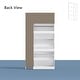 preview thumbnail 18 of 17, White Shoe Cabinet with Full-Length Mirror Stylish Vertical Storage