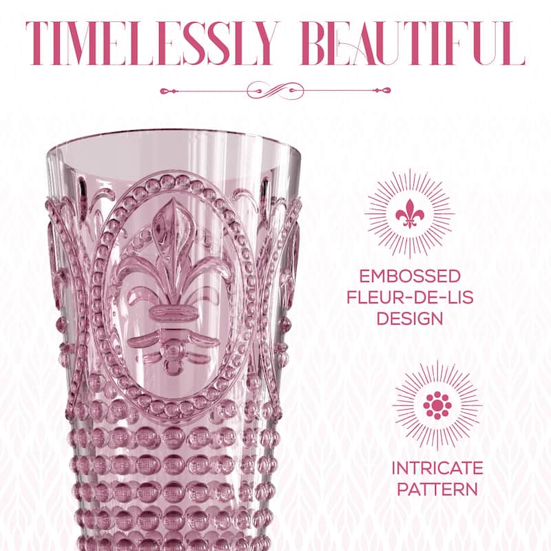 Elle Decor Set of 4 Acrylic Water Tumblers