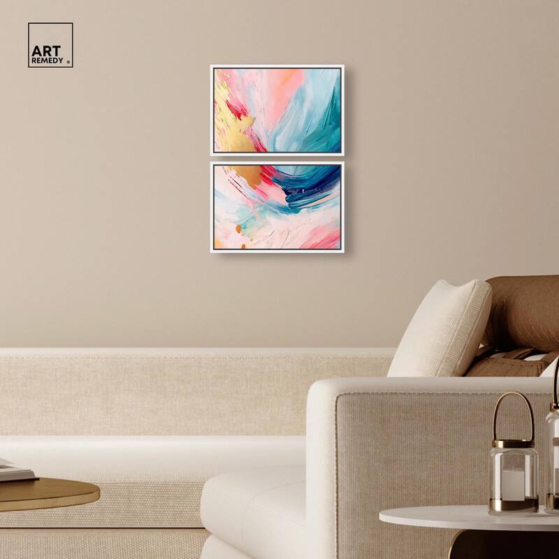Burst of Energy Canvas Set of 2 by Art Remedy