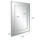 preview thumbnail 6 of 4, Allan Andrews Del Noble Silver Rectangular Mirror - 40 x 28 x 1