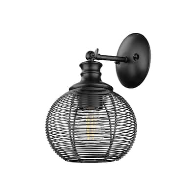 Golden Lighting 6802-1W Calypso 12" Tall Bathroom Sconce