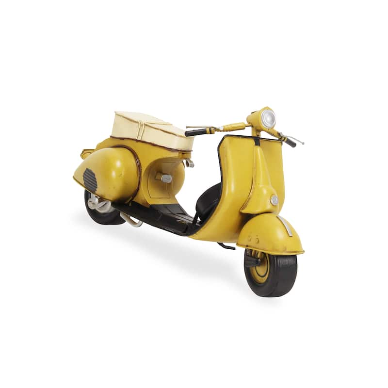 Red Metal 1959 Scooter Model - Yellow