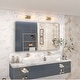 preview thumbnail 65 of 192, KIOTEE Modern Metal Frame Wall Mounted Bathroom Vanity Mirror with 5-year warranty 51x30 - Silver