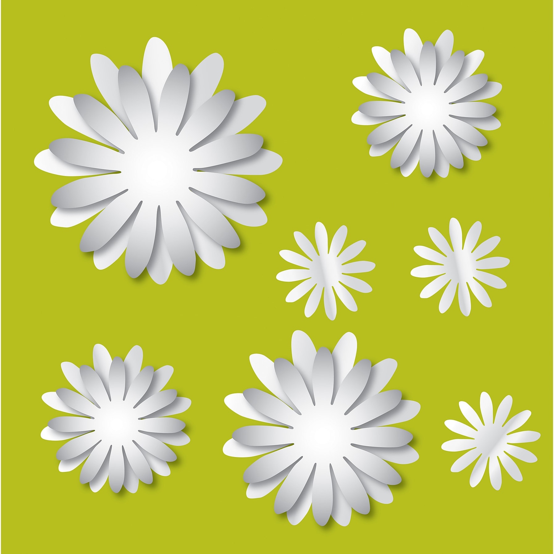 WallPops 3D Flowers Mirror Art