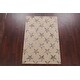 preview thumbnail 2 of 5, Wool/ Silk Modern Trellis Oriental Area Rug Geometric Hand-Tufted - 4'0" x 6'0"