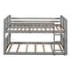 preview thumbnail 9 of 24, Low Bunk Design Twin over Twin Bunk Bed with Ladder