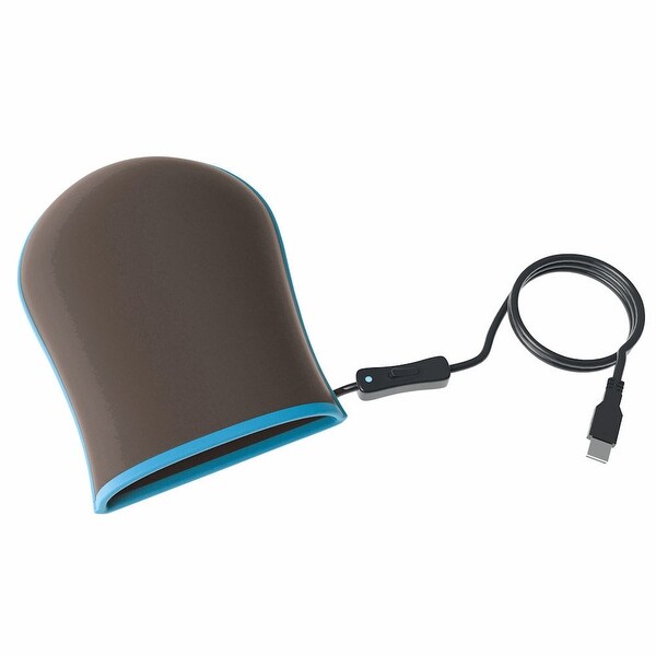 LED Light Therapy Hand Pain Reliever Mitten brown Bed Bath