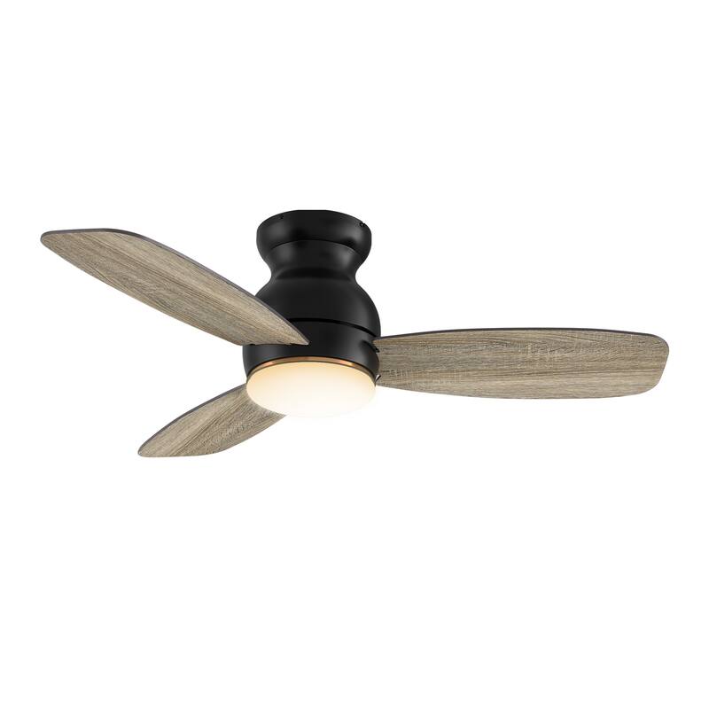 CARRO Reed 44" 3-Blade Indoor Ceiling Fan with LED light and Remote. - N/A