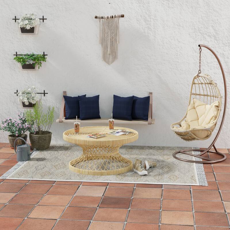 Sunbrella 16" x 16" Navy Solid Outdoor Throw Pillow - 16'' L x 16'' W x 4'' H - Canvas Navy