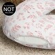 preview thumbnail 3 of 4, Sweet Jojo Designs Blush Pink White Floral Leaf Girl Nursing Breastfeeding Pillow Cover Case (Pillow Not Included) Bohemian Chic