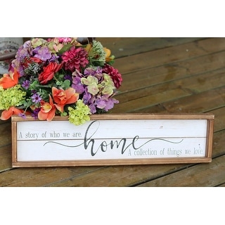 Wood Framed Wall Sign Decor with Quotes