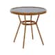 Option Navy & White Rattan/Natural Frame