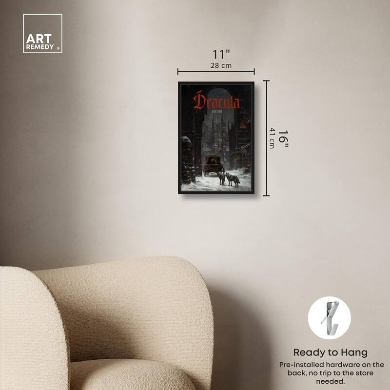 Dracula Gothic Cover Canvas by Art Remedy