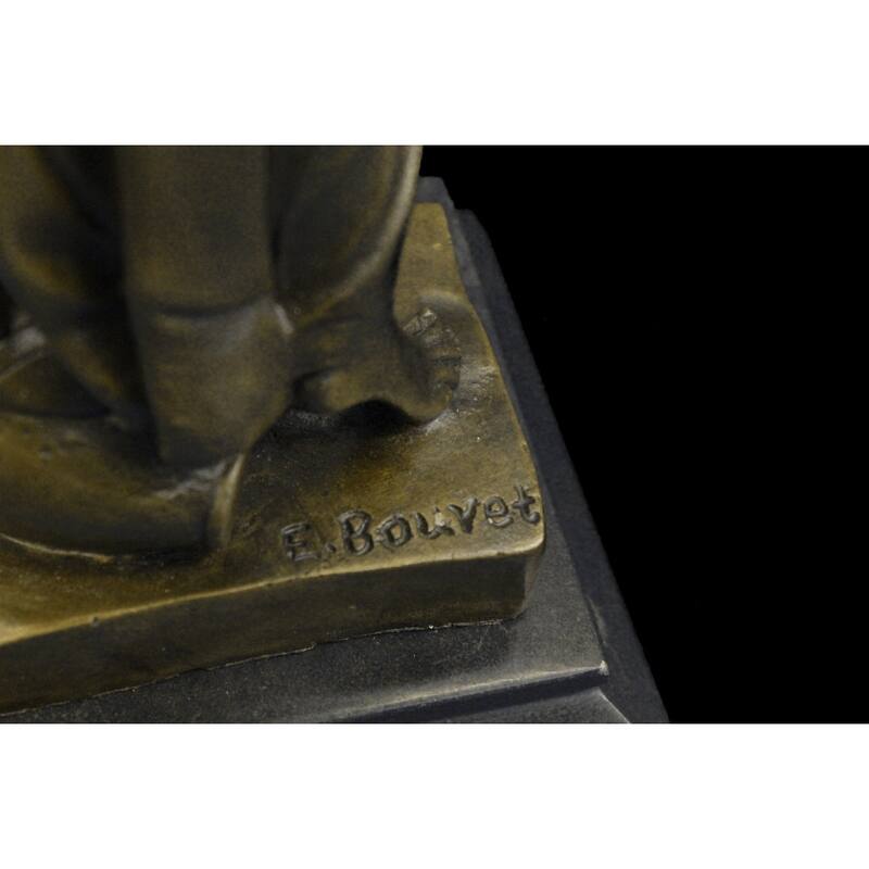 Reproduction Of Greek Goddess Bronze Sculpture Marble Base Statue Art Deco Gift