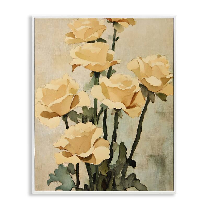 Stupell Vintage Roses Bundle Framed Giclee Art Design By Franklyn Gregory - 24 x 30 - White