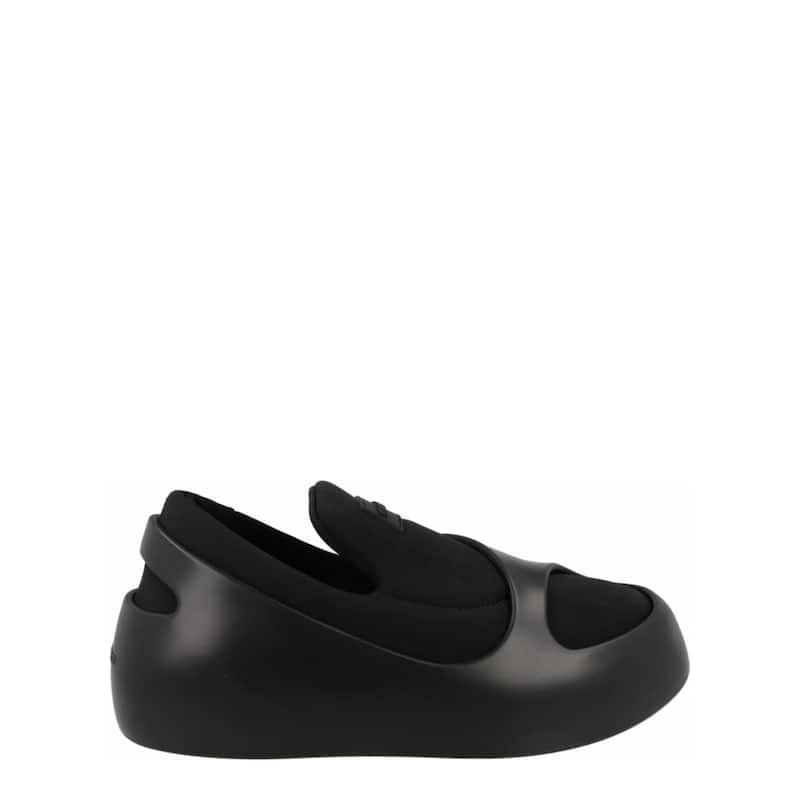 Ferragamo Lunar Paneled Slip-On Sneakers - Black - 13
