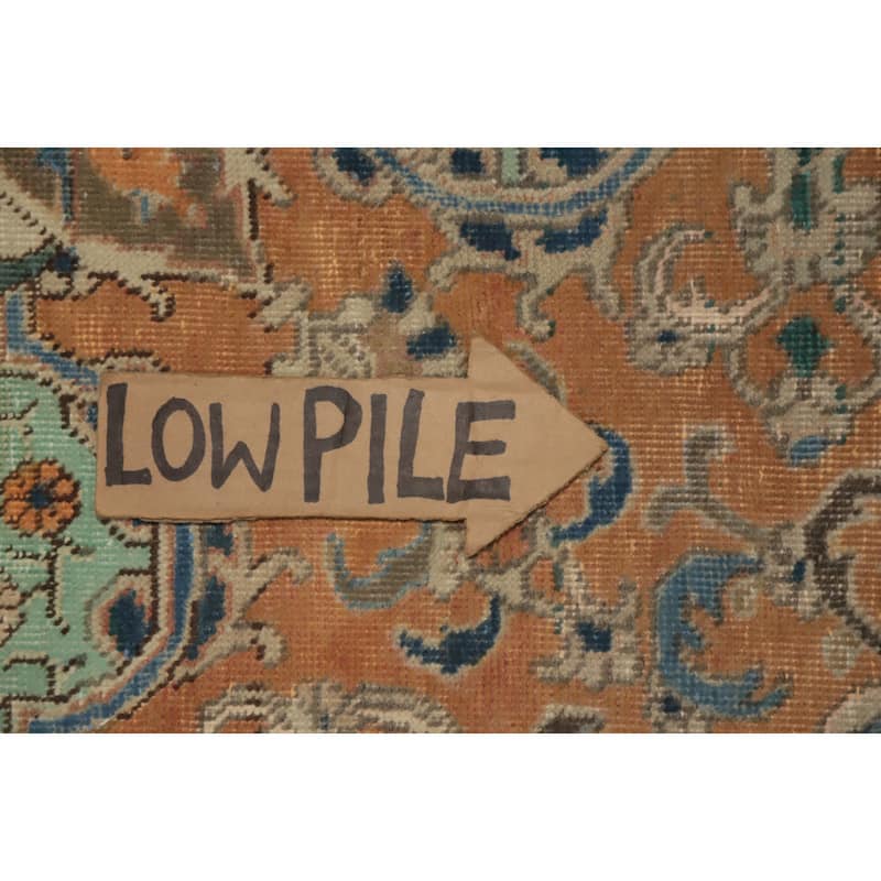 Hand Knotted Oriental 100% Wool Carpet Traditional Floral Oranges & Rust Tabriz Area Rug - 6' 0'' X 4' 6''