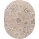 preview thumbnail 14 of 75, Lily Hand-tufted Transitional Floral Pattern Wool Area Rug 8' x 10' Oval - Grey - Runner/Oval
