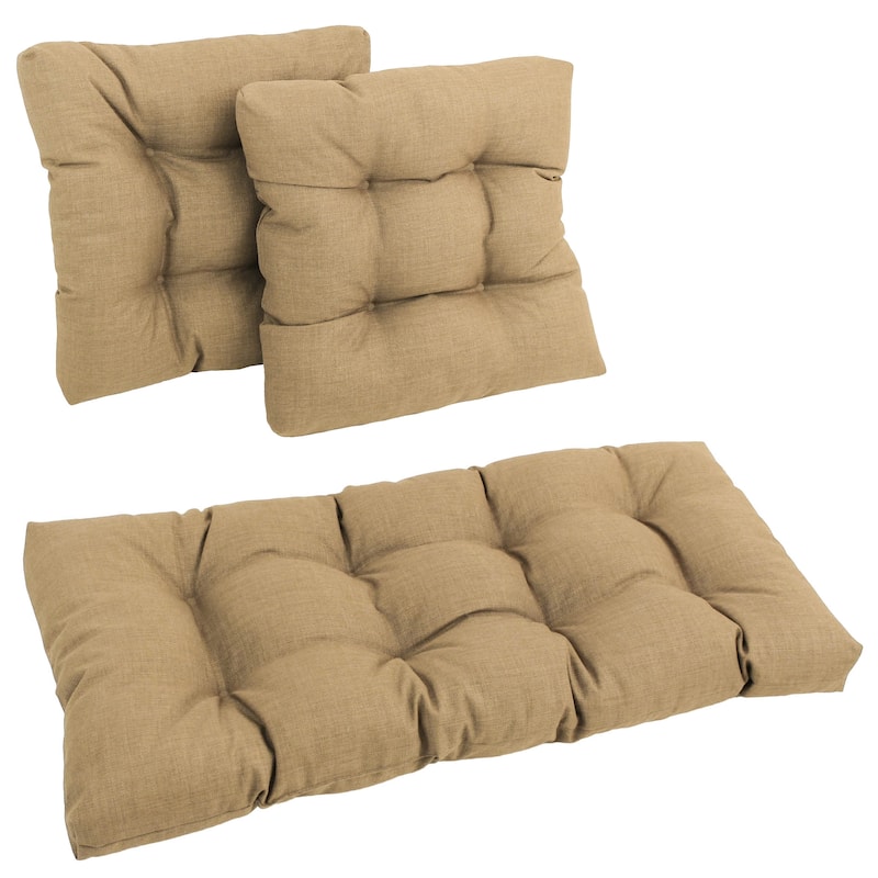Blazing Needles All-Weather 3-piece Indoor/ Outdoor Cushion Set - Sandstone