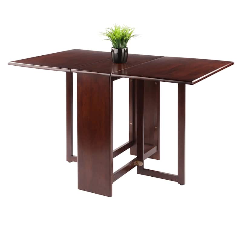 Double Drop Leaf Dining Table, Walnut - 47.24 x 29.92 x 29.53 inches