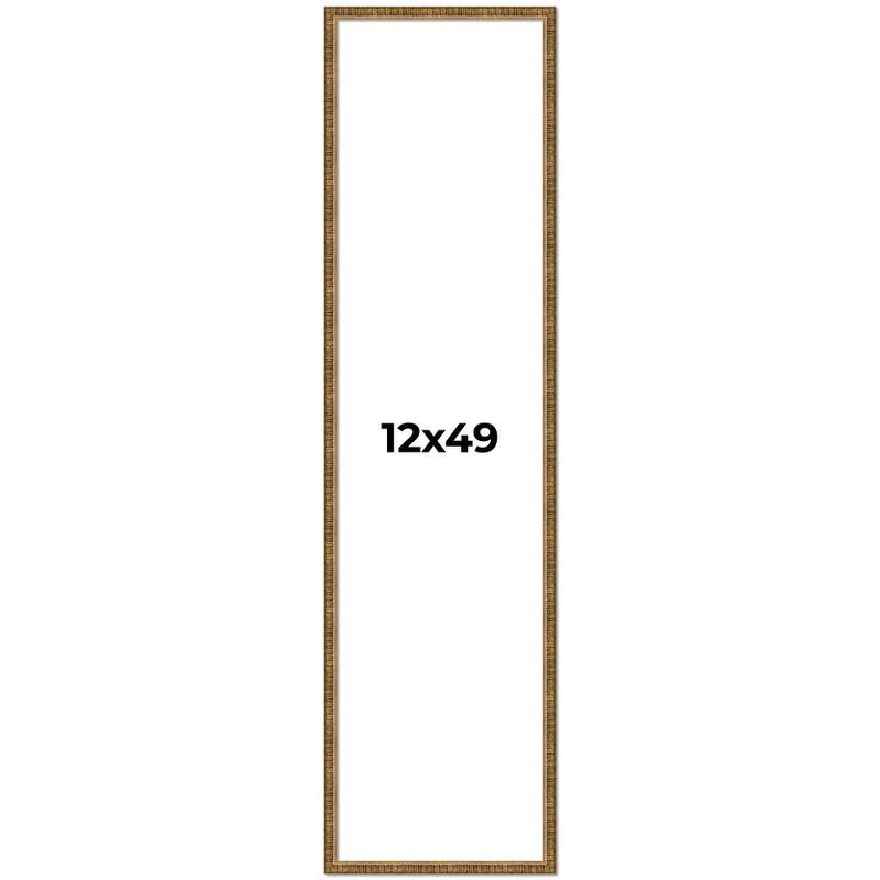 12x49 Frame Gold Picture Frame - Complete Modern Photo Frame Includes