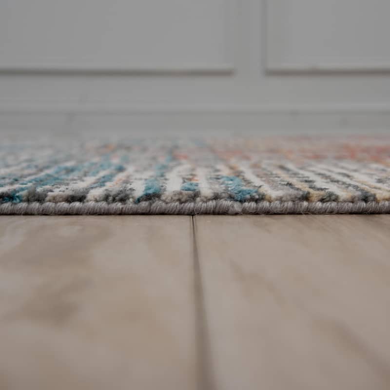 Alora Decor Cosmopolitan Modern Gray Wool/Tencel Area Rug