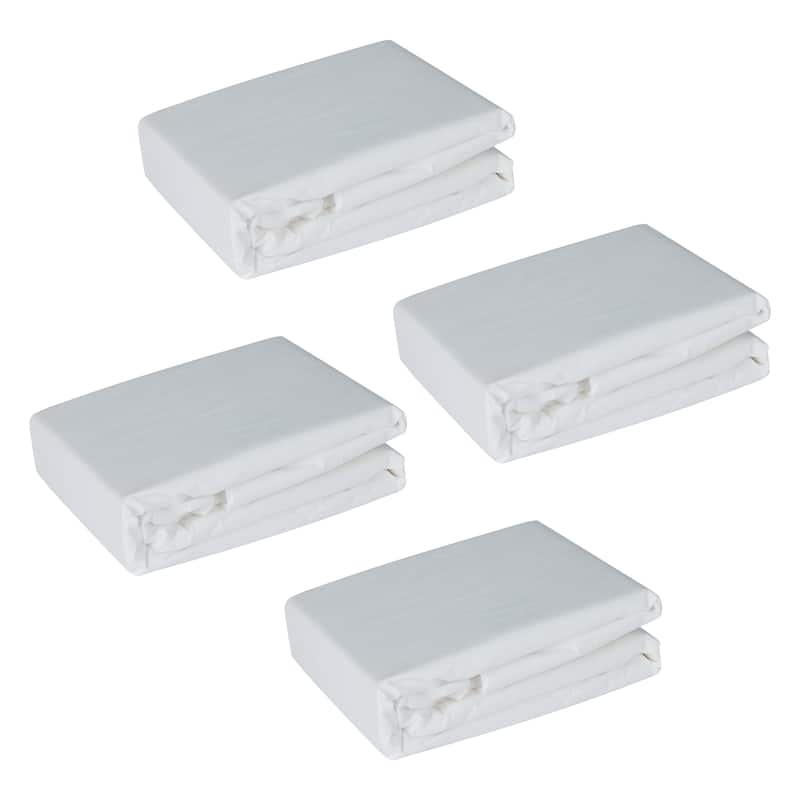 Home Details Twin Size Premium Zippered Mattress Protector - 4 Pack