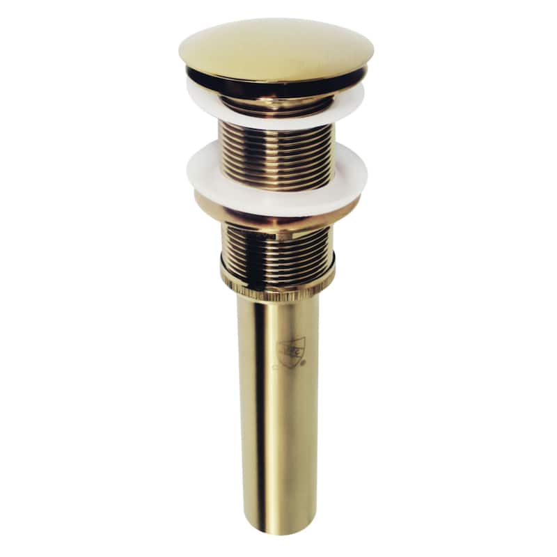 Coronet Brass Push Pop-Up Bathroom Sink Drain - Antique Brass