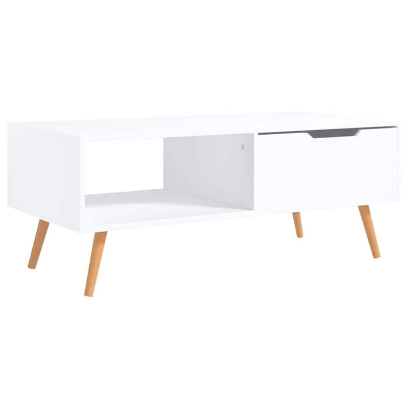 vidaXL Coffee Table End Table Living Room Accent Sofa Table Engineered Wood - 39.4" x 19.5" x 16.9"