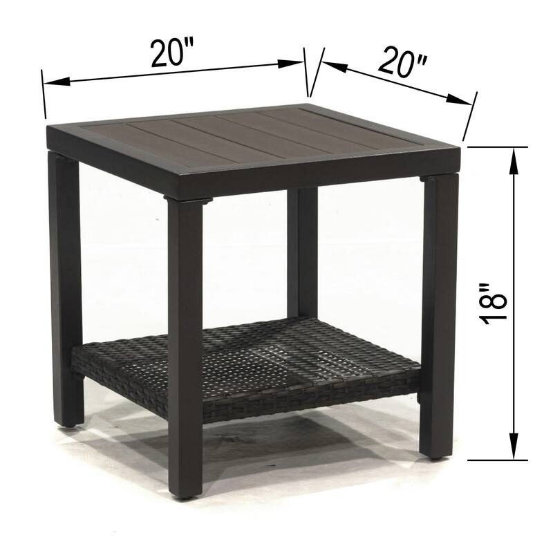 Williamsport weave side table