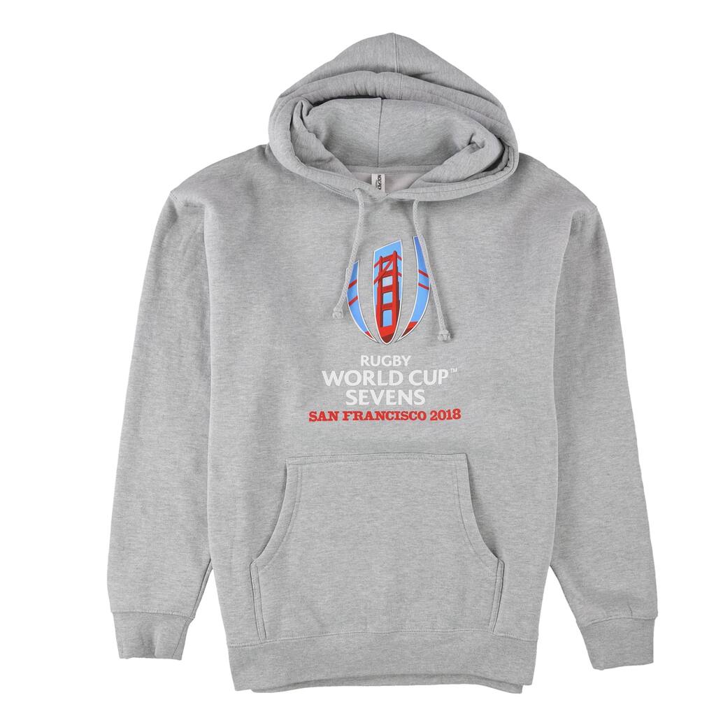 G-III Sports Mens Rugby World Cup Sevens 2018 Hoodie Sweatshirt hthrgray S