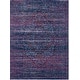 preview thumbnail 2 of 3, Haute-Hali Persian Distressed Purple/ Blue Area Rug - 5'3" x 7'3"