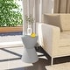 preview thumbnail 60 of 143, Boyd Round Side Table with Ribbed Design Base - Accent Hourglass End Table with Removable Lid for Living Room & Bedroom