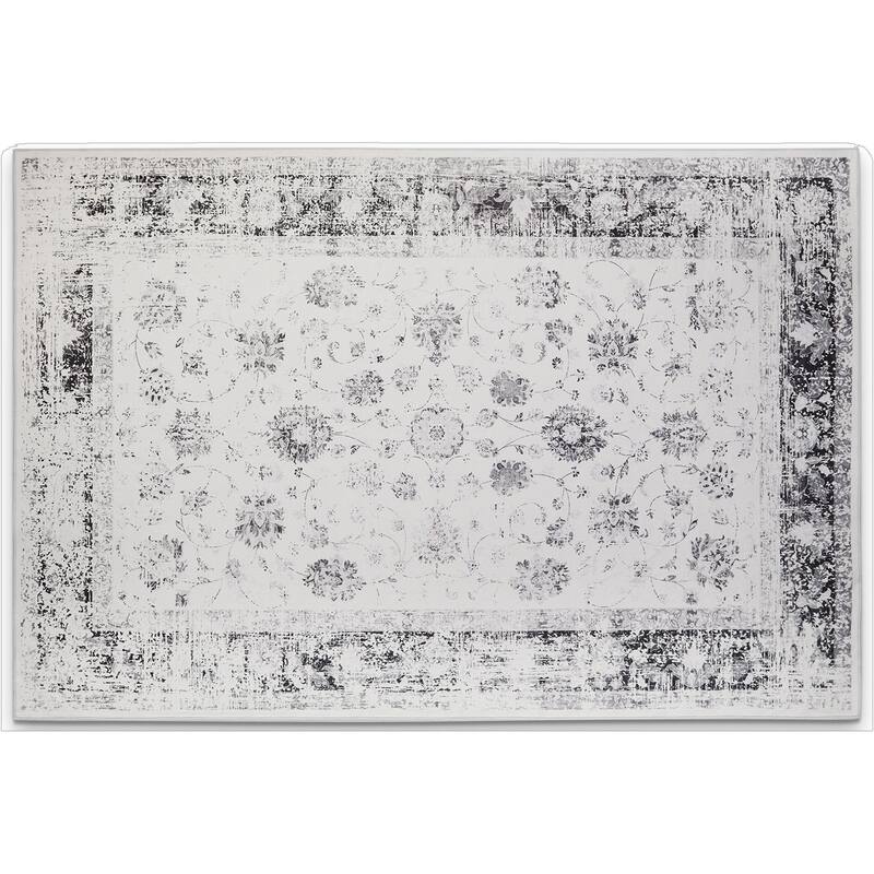 HomeRoots Tropical Floral Traditional Rectangle Area Rug - 8' X 10'