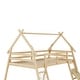 preview thumbnail 22 of 27, Kid Friendly Twin over Queen House Bunk Bed with Climbing Nets & Ramp