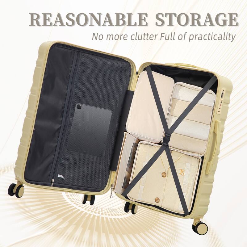 Fashion Luggage Lightweight Luggage, 3-Piece Set with Universal Wheels and Telescopic Handle, for Boarding and Travel