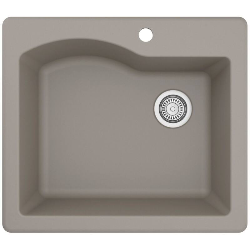Karran USA QT-671 Quartz QT 25" Drop In Single Basin Quartz Composite